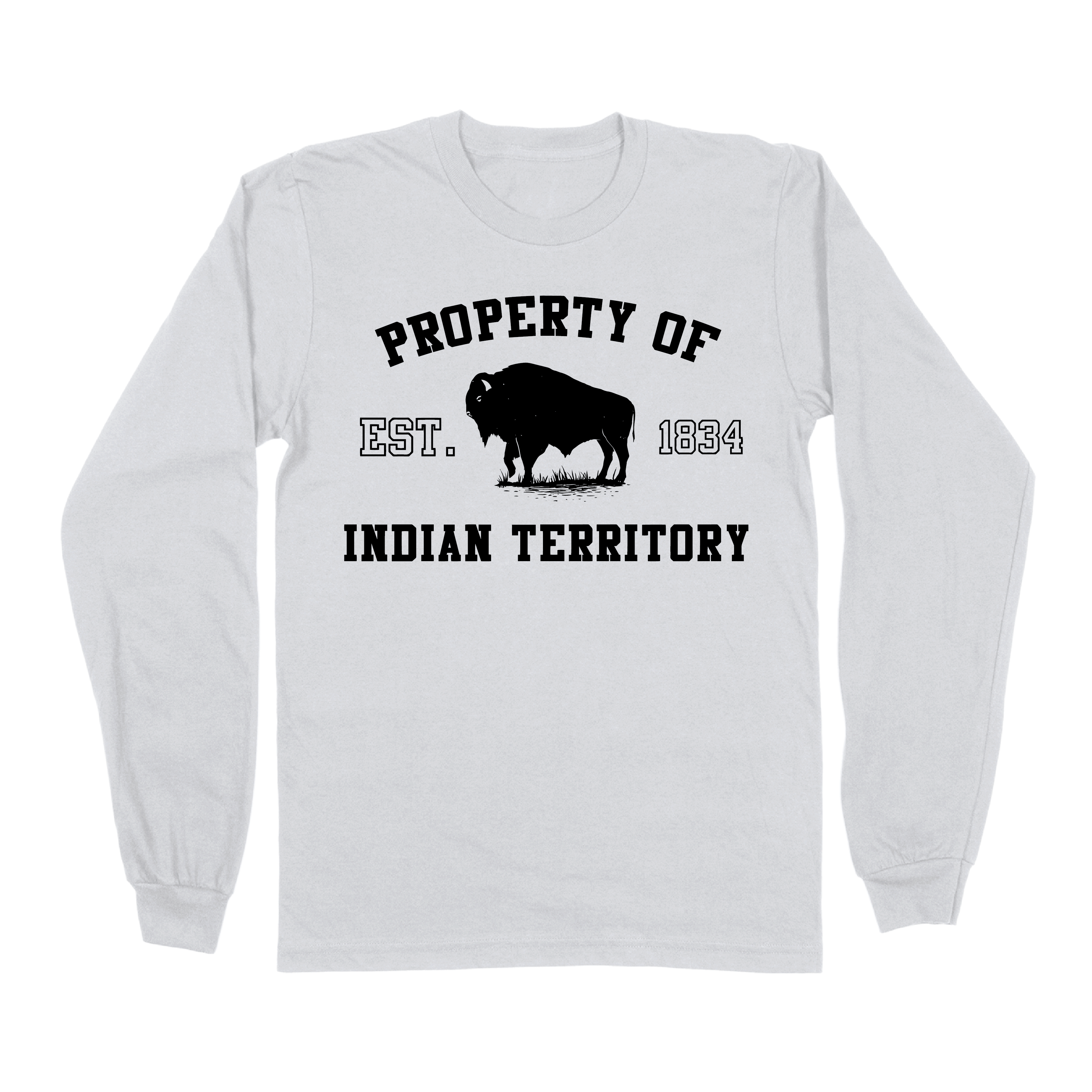 Property of Indian Territory - Athletic Gray/Long sleeve