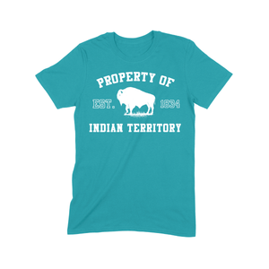 Property of Indian Territory -Turquoise/Short sleeve